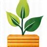 Ícono de planta creciendo de una moneda